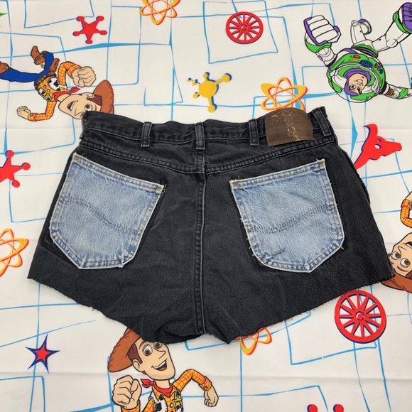 wrangler reworked denim shorts